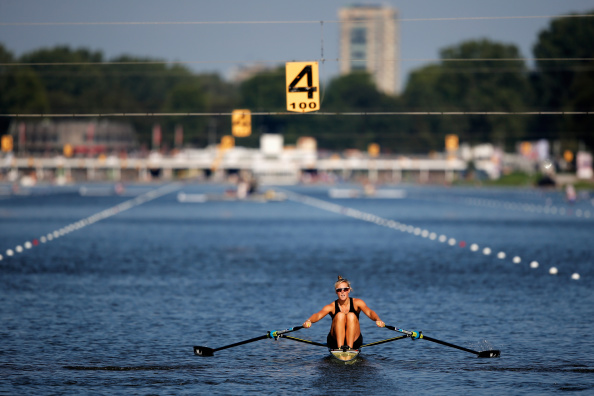 Emma Twigg was victorious in the women's single sculls after seven years of trying at the World Championships ©Getty Images