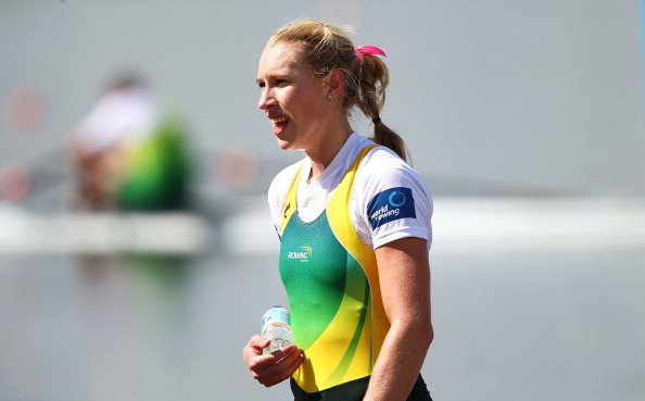 Australia's Kim Crow, who won her opening single sculls heat by almost 14sec as she set out in defence of her title at the FISA World Rowing Championships in Amsterdam ©Getty Images