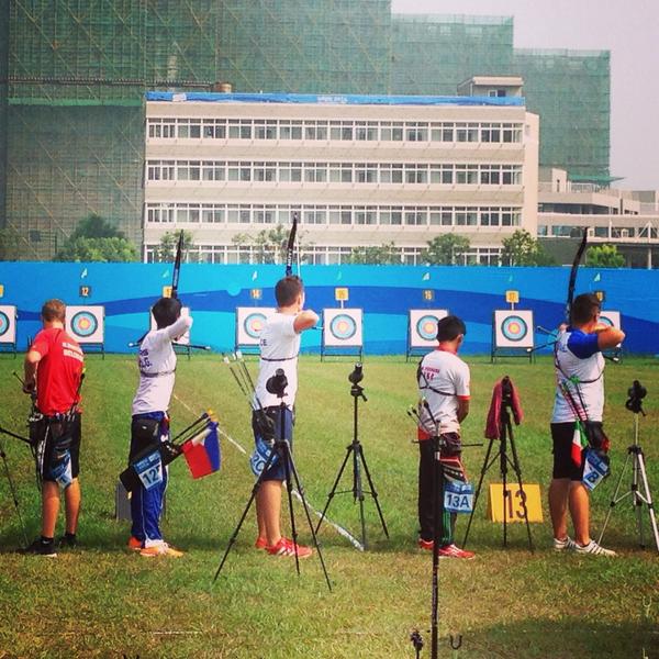 Archery qualification action @CNOSF