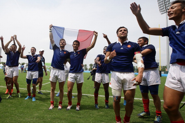 France, Bernard Lapasset's own country, triumphed in the boy's rugby sevens competition ©Getty Images