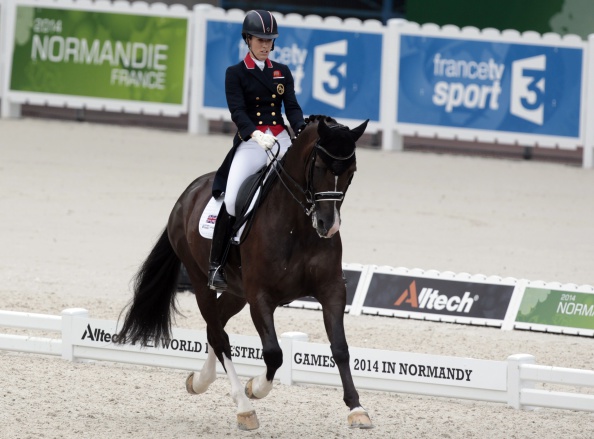 Charlotte Dujardin has won the dressage grand prix special gold at the World Equestrian Games ©Getty Images