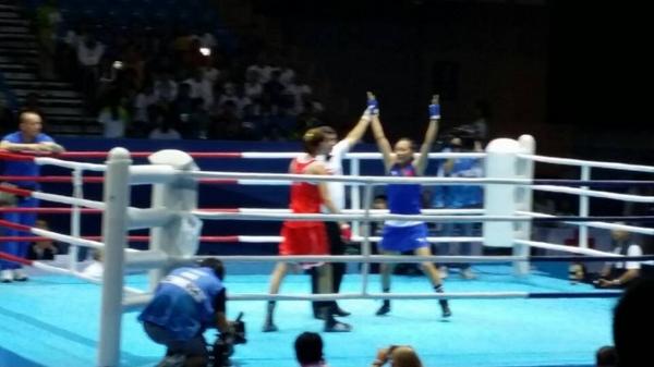 China win gold in boxing ©Twitter