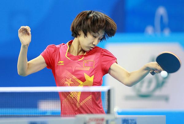 Gaoyang Liu takes the table tennis gold medal ©Twitter