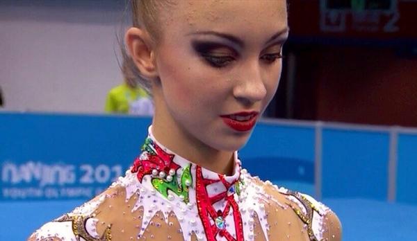 Irina Annenkova has won all-around gold in the rhythmic gymnastics ©Twitter