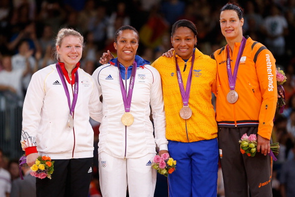 Lucie Decosse won Olympic gold at London 2012 to complete a full set of judo medals throughout her career ©Getty Images