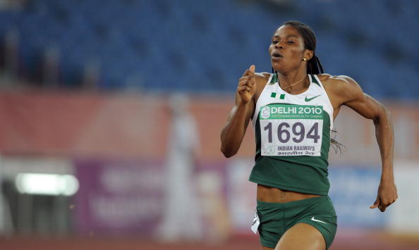 On what was a strong day for Nigeria, Folashade Abugan just pipped Kabange Mupopo to gold in the women's 400m ©AFP/Getty Images