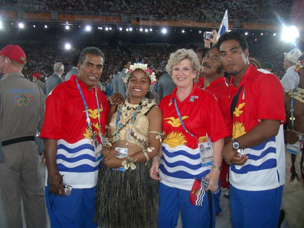 Rosemary Mula realised her dream of marching in an Olympic Opening Ceremony at Athens 2004 ©Rosemary Mula