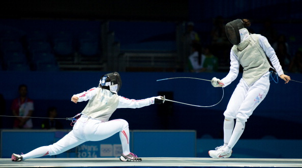 Sabrina Massialas looks to be following in the family tradition as she took gold in the women's individual foil competition ©Getty Images