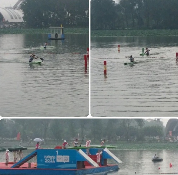 Semi-final action has come to a close in the kayak-canoe slalom ©Instagram