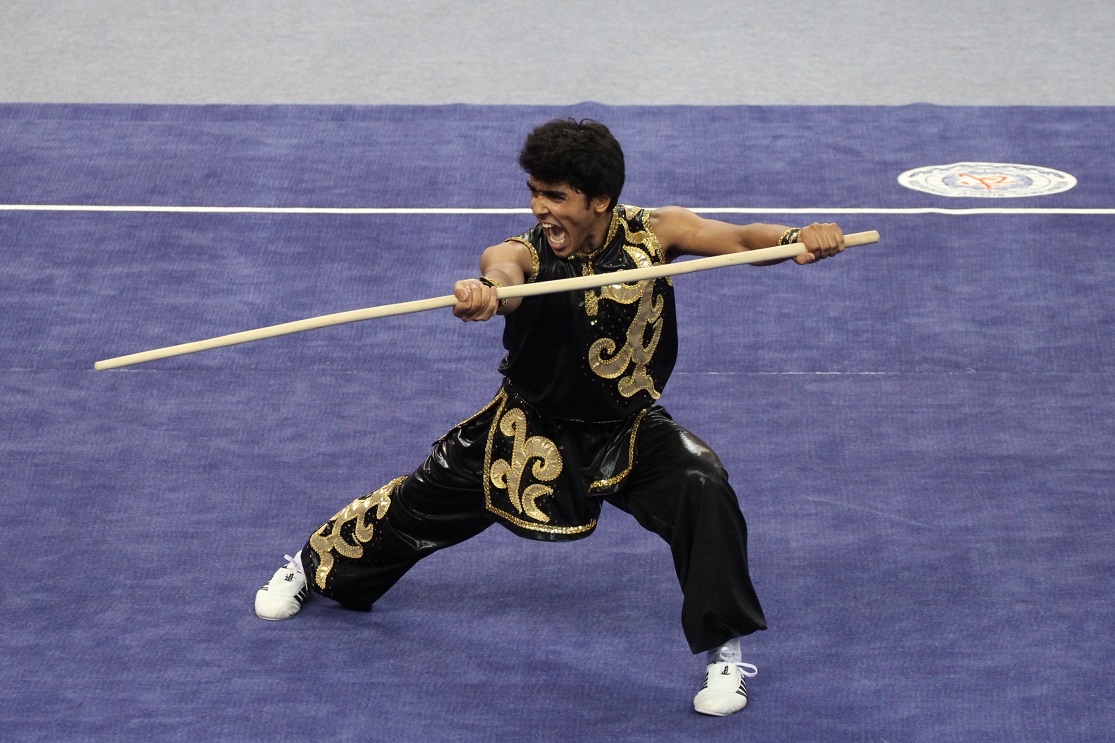 Soliman Abdelrahman Eha from Egypt performs his routine ©Nanjing 2014