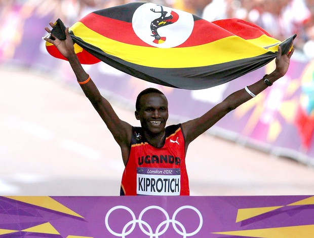 Steven Kiprotich claimed Uganda's first Olympic gold medal for 40 years when he won the marathon at London 2012 ©Getty Images