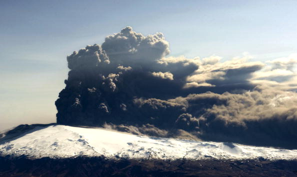 The ash cloud caused by the eruption of the Eyjafjallajökull volcano made Oliver Townend's journey to Kentucky fraught ©AFP/Getty Images