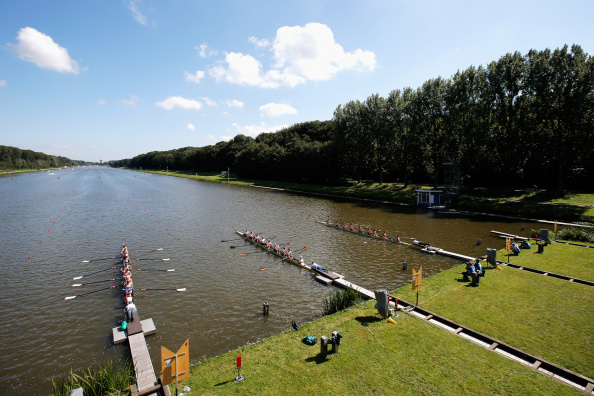 The women's eight heats, postponed from the previous day because of high winds, took place today at the World Rowing Championshpis in Amsterdam ©Getty Images