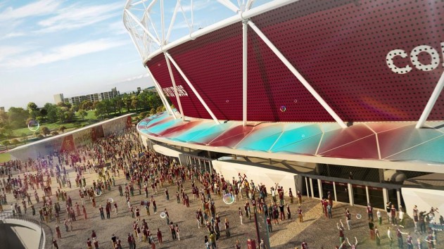 A CGI image of the Olympic Stadium following its renovation works ©West Ham 
