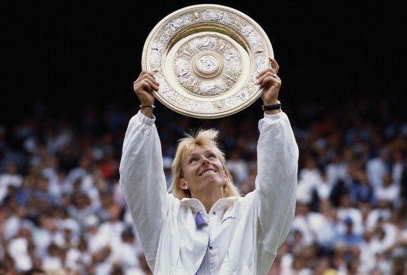 A record nine Wimbledon titles, the last of which she won in 1990, helped Martina Navratilova on her way to 18 Grand Slams ©Getty Images
