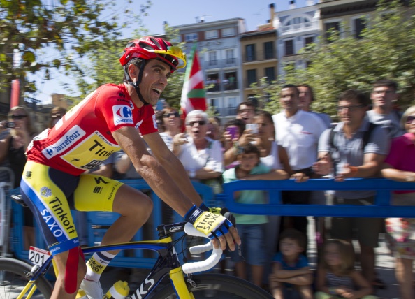Alberto Contador leads the Vuelta a España general classification by 20 seconds ©AFP/Getty Images
