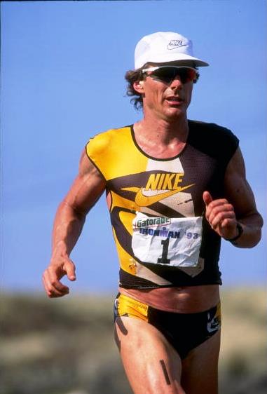 American Mark Allen was crowned the inaugural men's triathlon world champion in 1989 ©Getty Images