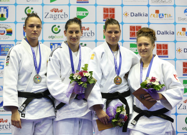 Anamari Velensek made it two in two in terms of Grand Prix titles with victory over Abigel Joo ©IJF