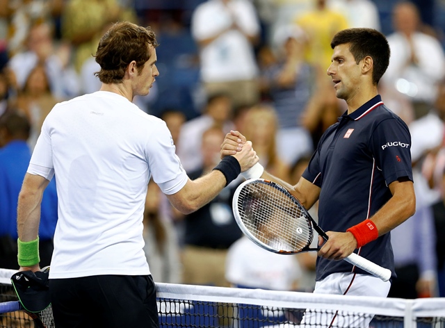Andy Murray and Novak Djokovic battled for four sets with the Serb eventually emerging victorious ©Getty Images