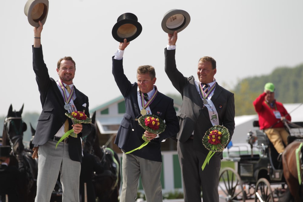 Boyd Exell takes gold in the driving competition as Dutch claim double delight on final day of World Equestrian Games ©Marie de Ronde-Oudemans/FEI
