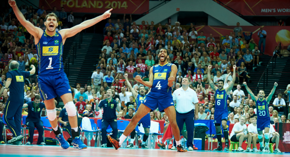 Brazil are one of three teams to book a spot in the third round of the Volleyball World Championships in Poland ©Getty Images