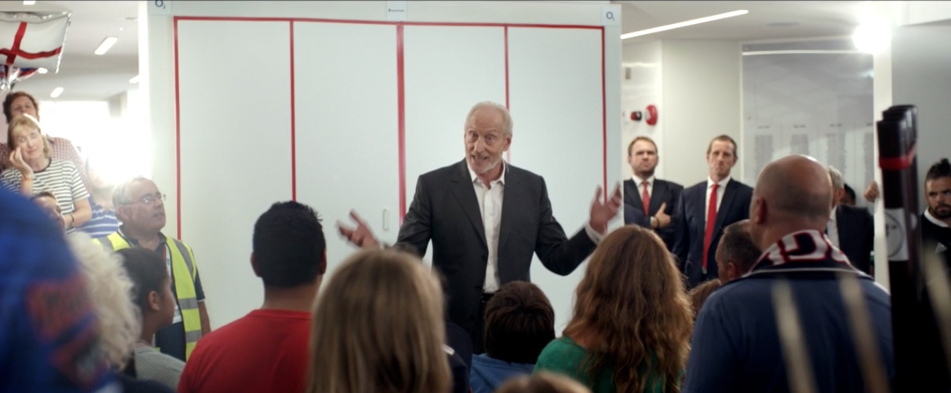 Actor Charles Dance stars in the official video released today by England 2015 to help publicise tickets going on sale next week ©England 2015