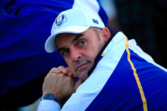 Europe captain Paul McGinley has seen his side come from behind to lead 5-3 after the first day of the Ryder Cup ©Getty Images
