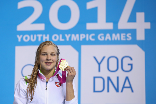 Even the presence of Rūta Meilutytė in Nanjing did not generate too many international headlines ©Getty Images