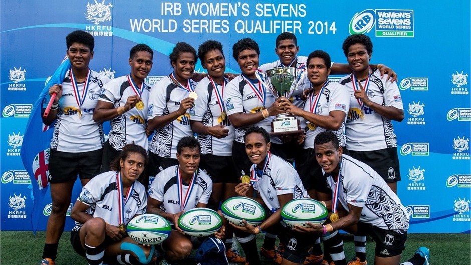 Fiji secured top honours at the Hong Kong qualifier to become one of four new core sides at the IRB Womens Sevens World Series ©Power Sport Images for HKRF
