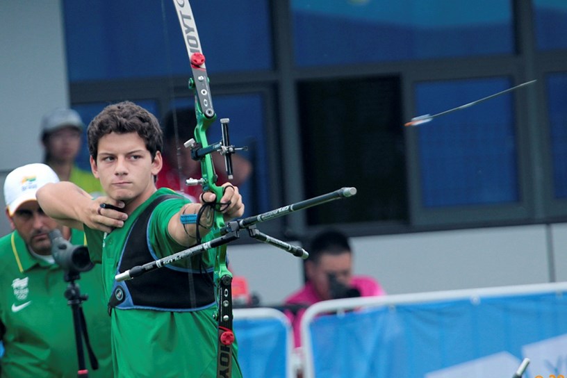 Fresh from success at Nanjing 2014, this weekend is a major step for Brazilian teenager Marcus Dalmeida on the road to Rio 2016 ©World Archery