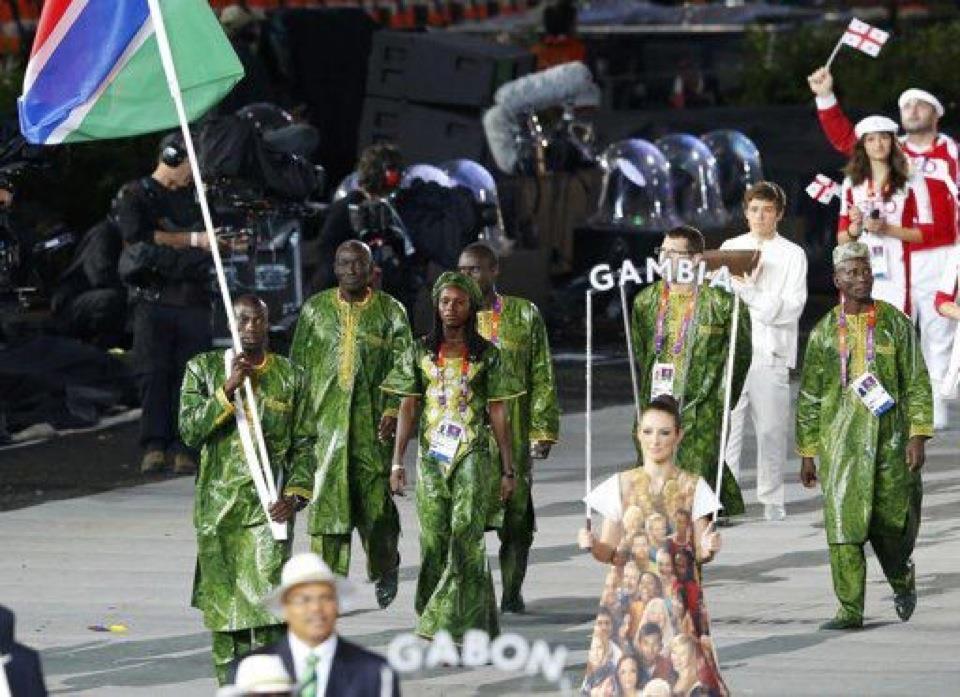 Gambia, seen here at the Opening Ceremony of London 2012, are facing suspension from the International Olympic Committee because of Government interference ©Getty Images