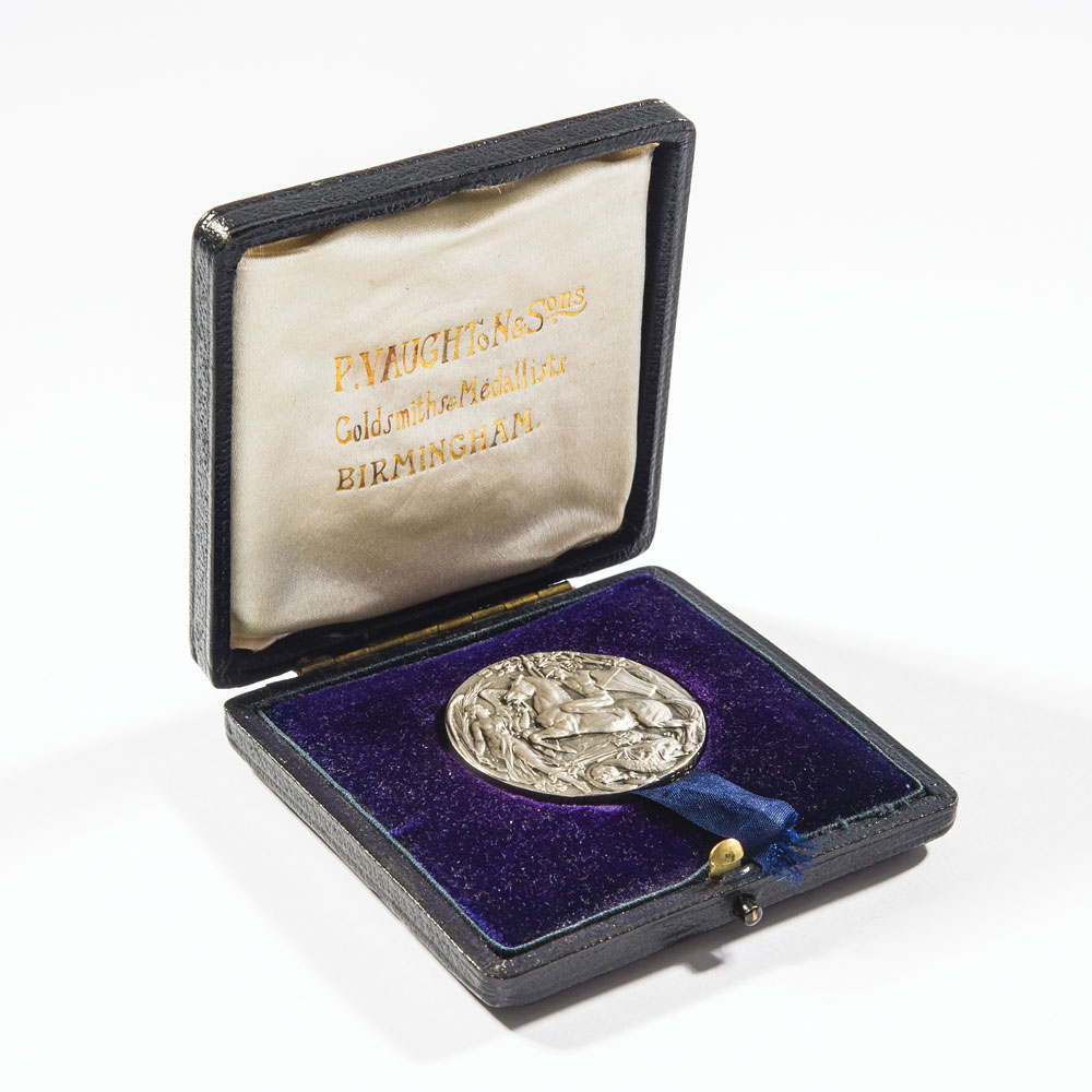 Henry Leaf's London 1908 silver medal is up for auction ©RR Auction