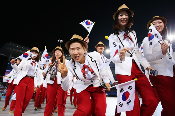 Huge cheers greeted the home South Korean team ©Getty Images
