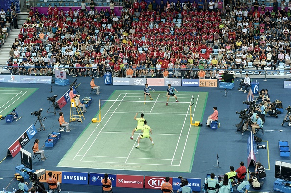 A pulsating team final in badminton ©AFP/Getty Images