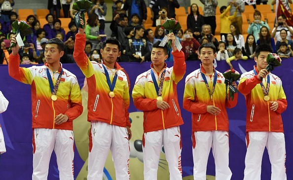 China were utterly dominant in taking double gold in table tennis ©AFP/Getty Images