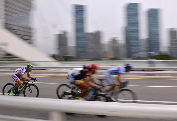 Cyclists competing during the road race ©AFP/Getty Images