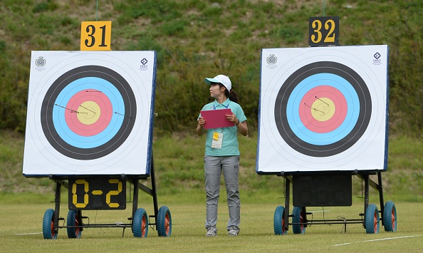 India and South Korea win the first two of four archery golds to be won today ©AFP/Getty Images
