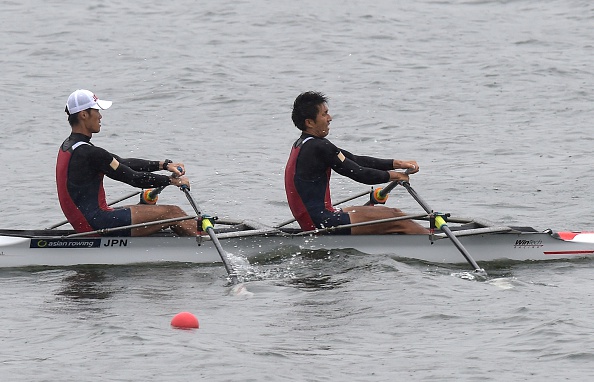 Japan en route to lightweight double sculls rowing gold ©AFP/Getty Images