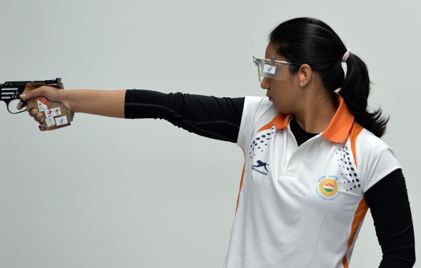 Shweta Chaudhary had won a shooting medal for India ©AFP/Getty Images