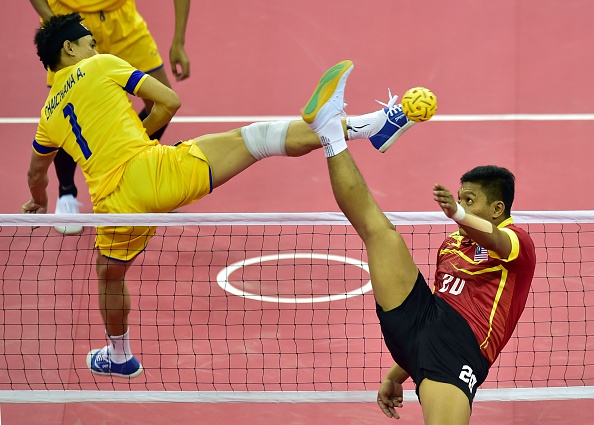 Thailand en route to a win in sepak takraw ©AFP/Getty Images