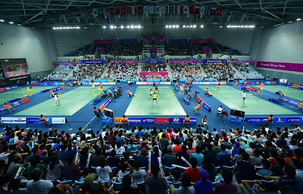 There have been complaints over the air conditioning system used in the Gyeyang Gymnasium ©AFP/Getty Images