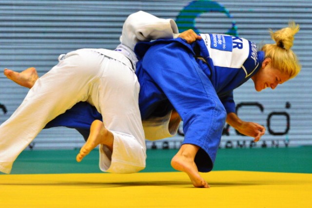 Inna Cherniak was one of three Ukrainian judoka to claim World Championship gold in Colorado ©AFP/Getty Images