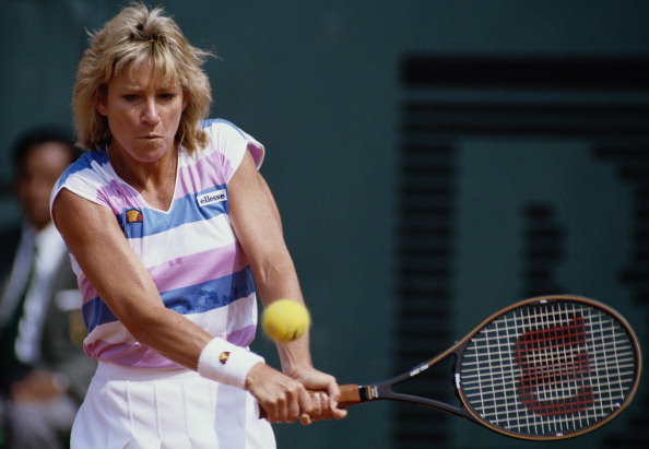 It was on the clay of Roland Garros that American Chris Evert was at her most potent, winning seven of her 18 Grand Slam titles at the French Open ©Getty Images