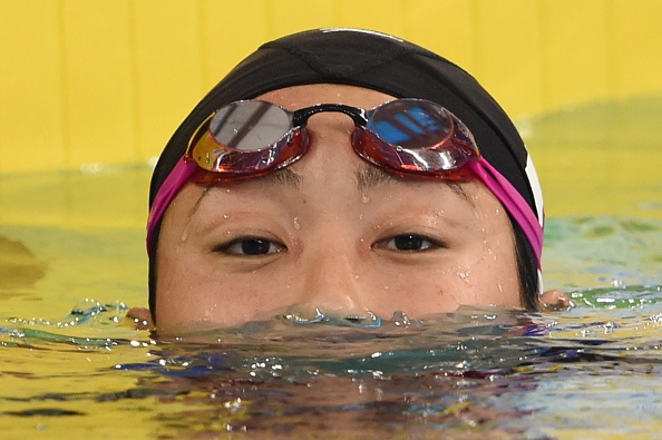 Japan's Chihiro Igarashi won silver in the women's 200m freestyle ©AFP/Getty Images