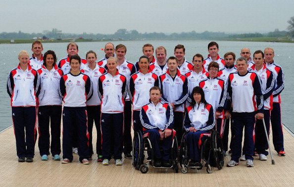 Jonny Young will no doubt be posing for a similar GB Para-canoe squad photo at Rio 2016 ©Getty Images