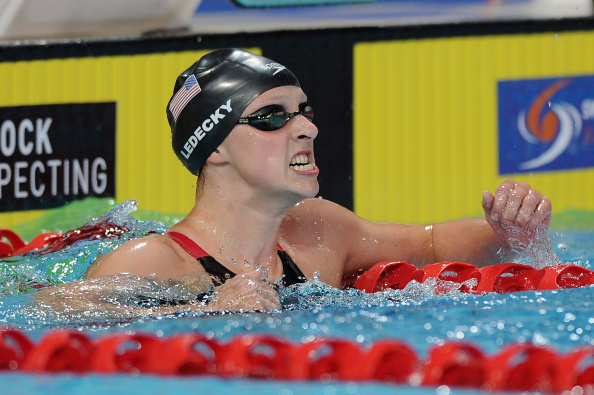 Katie Ledecky made history at the 2014 Pan Pacific Championships as she became the first woman to win four individual gold medals ©Getty Images