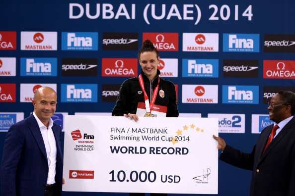 Katinka Hosszu has now set five world records in six days across two World Cup meets ©Getty Images