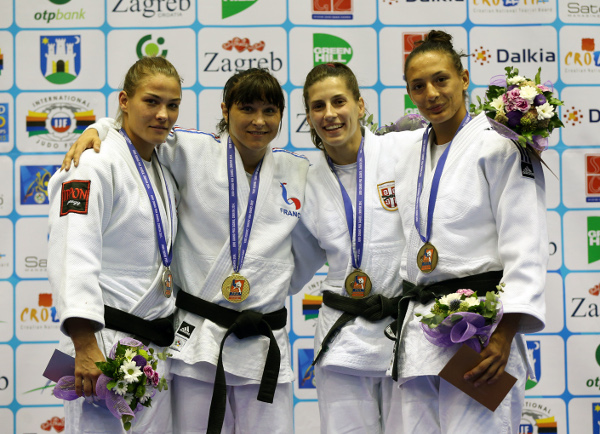 Laetitia Blot doubled France's medal tally with a win in the under under 57kg contest ©IJF