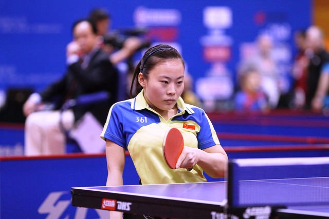 Li Qian was one of a host of Chinese players to claim world titles on home soil in Beijing ©ITTF