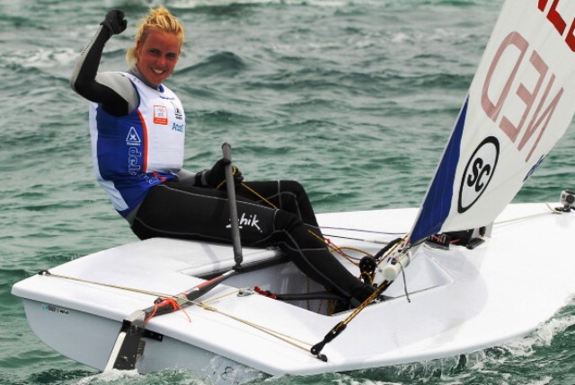 Marit Bouwmeester of The Netherlands sealed World Championship gold in the Laser Radial class in Santander ©Getty Images